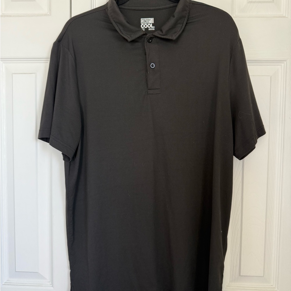 32 Degrees Cool Black Men's Polo Shirt